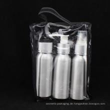 Aluminium Reiseset, Schraubverschlussflasche (NTR01)
